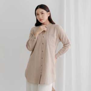 LUX SEPHORA atasan wanita I longsleeve I kemeja wanita I crinkle I blouse wanita