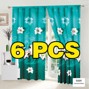 6Pcs Curtains For Windows Kurtina Sale Free Shipping Windows Curtain Green Elegant Curtain Kurtina Mahaba At Malapad Curtain Design for 2024 Curtains Makapal At Mahaba Curtains Set Sale Living Room