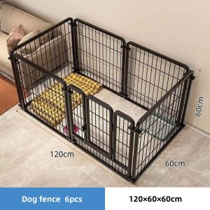 Collapsible Dog Cage Playpen Fence Steel Square Tube Expandable with Lock Indoor Outdoor for Dog In Stock