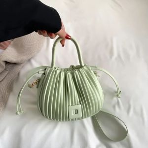 Fashion Brand Design Crossbody Bag for Women 2026 Luxury Vintage Shoulder Handbags Female Tote Bags Casual PU Leather Bucket Bag 2026
