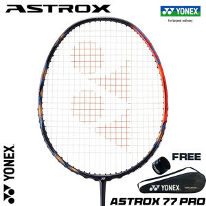 YONEX ASTROX 77 PRO/ 77PINK แบดมินตันราคเก็ตเต็มคาร์บอนเดี่ยว 4UG5 / 84g ± 2g / 26-32lbsMade ในญี่ปุ่นด้วยกระเป๋าฟรี