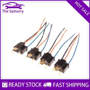 Samurry ✨Hot Sale✨ 2 4 cái đèn pha xe hơi đèn sương mù Nam Bộ chuyển đổi ổ cắm dây nịt H4 bóng đèn ổ cắm Nam Bộ chuyển đổi kết nối