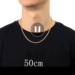 KALUNG PRIA TITANIUM ORIGINAL MODEL RANTAI TAMBANG KALUNG PRIA