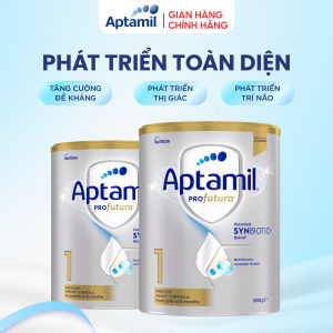Combo 2 hộp sữa Aptamil Profutura Úc số 1 hộp 900g giúp bé 0-6 tháng phát triển toàn diện và tiêu hóa khỏe mạnh