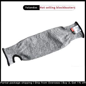[Yolandas] 1Pc Level 5 HPPE Cut Resistant Anti-Puncture Work Protection Arm Sleeve Cover Cut-resistant Arm Sleeve for Men Women