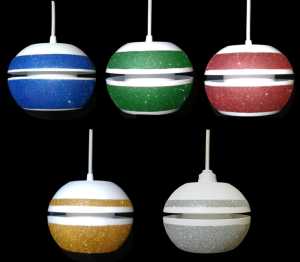 lampu gantung warna unggu elegan