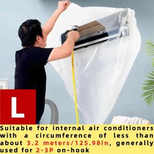 🔶Aircon Cleaner Bag with Drain Outlet Waterproof Air Conditioner Washing Cover Aircond Cleaning Kit