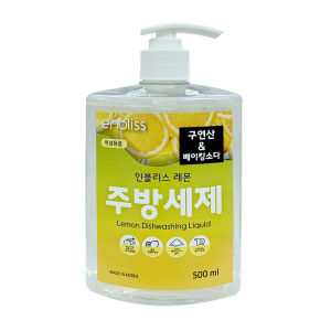 ENBLISS LEMON 500ML Dishwashing Liquid made from Ultra Pure Water Contains Baking Soda - CLN-EBS5100