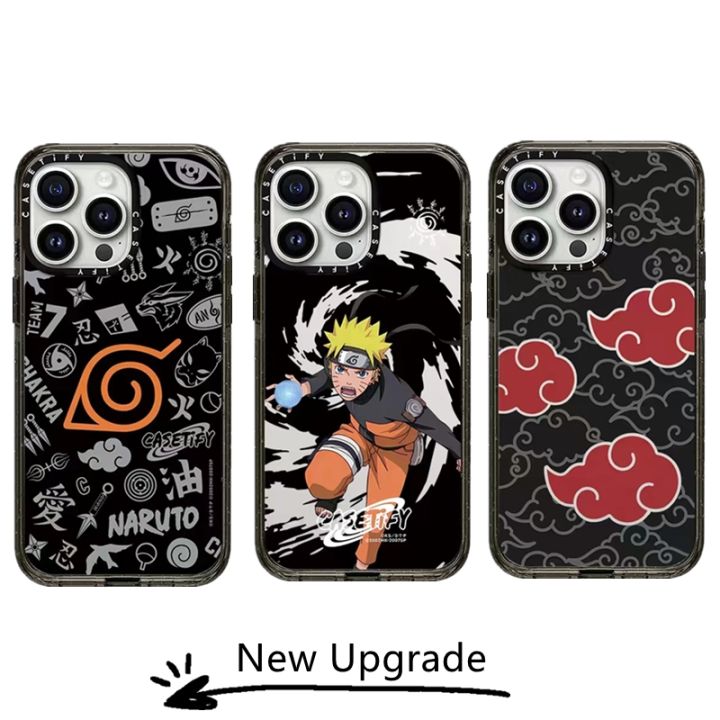 New Upgrade CASETiFY Naruto Akatsuki Cloud Motif Hard Case For 