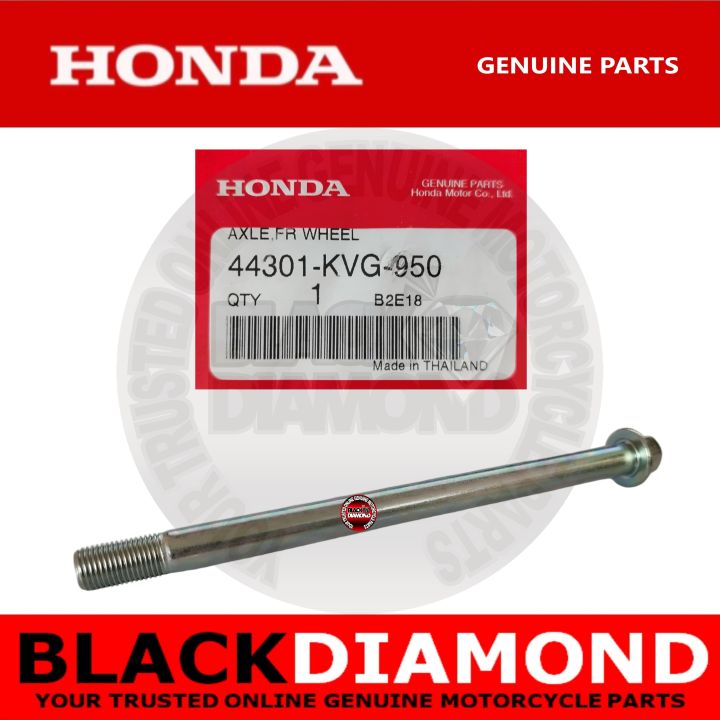 JOEY - ORIGINAL HONDA CLICK 125i (V1, V2 & V3) | CLICK 150i (V1 & V2) | AIR BLADE 150/160 | BEAT F.I (V1 & V2) | GENIO 110 | AXLE, FRONT WHEEL | PART NUMBER: 44301-KVG-950