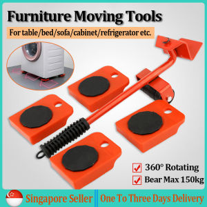 Furniture Moving Tool Heavy Stuff Lifting Tool Furniture Mover Kit 360° Rotating Furniture Lifter Save Effort Moving Bed Table Cabinet Refrigerator CNY Gift Present