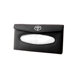 high quality Car Sun Visor Leather Tissue Storage Box Case Auto Paper Towel Tissue Box Automobile Napkin Paper Holder For BYD Atto 3 Yuan Plus