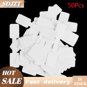 SDJZT 50 100Pcs Blank price tags necklace ring jewelry labels paper stickers