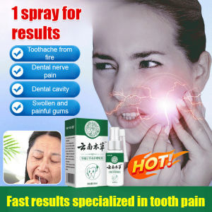 Toothache Relief Spray Toothache Ning Herba Formula Fast Pain Relief Mouth Spray For Adults/Toothache Pain Relief For Men And Women/Herbal Quick Pain Relief/All Ages