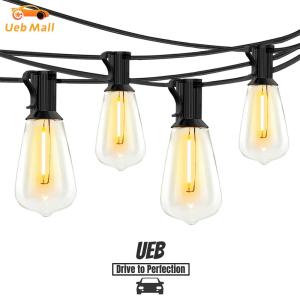 [UEB Mall] Solar String Lights Outdoor Shatterproof Bulbs Globe Solar Powered String Lights with 8 Lighting Modes Solar Powered Patio Light for Outside Decor