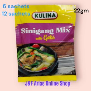 Kulina Sinigang Mix with Gabi - 22g x 6packs/12packs (Pang Tindahan o Pang Bahay) DL