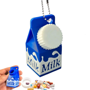 Du Lịch Thân Thiện dây móc nhỏ gọn Tổ Chức Container Hộp Đáng Yêu hộp sữa Chủ Hình Dạng Thích Hợp Cho Các Hoạt Động Ngoài Trời