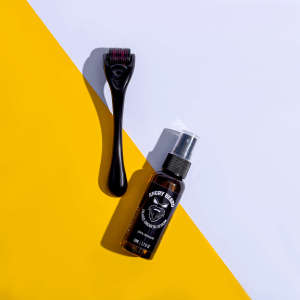 The Angry Beard | Hair & Beard Premium Growth Kit - Hair Grower - Beard Grower - Beard Roller Set
