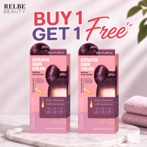 [ BUY 1 GET 1 FREE ] MOREMO KERATIN HAIR COLOR 60G+(30G*2) RELBE BEAUTY