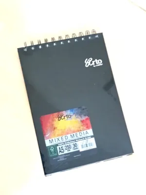 Arto by Campap Sketch book A4/A5 250g 30sgeets Fabriano Wire-o hard cover