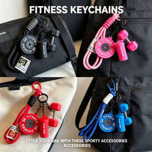 Fitness Equipment Keychain Pendant Creative Mini Bag Charm Pendant Luxury Keychain Accessories