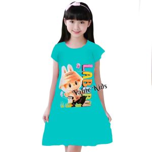 Daster labubu cute anak perempuan murah | motif kartun lucu anak umur 1-10 tahun