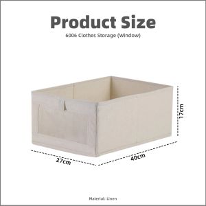 【Woody】Clothes Organizer with Visible Wardrobe Storage Box