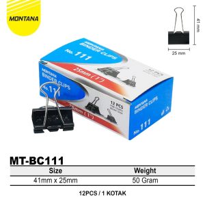 Binder clip 111 / Klip Penjepit kertas montana