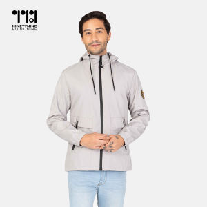 99.9 BUY 1 GET FREE 1 PAIR SOCKS Mens Fashion Quality Satin High Neck Hooded Bomber Jacket  (Asian Sizing) [2376]