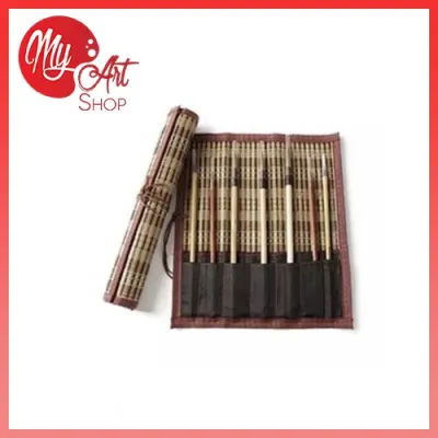 BAMBOO BRUSH HOLDER (6 HOLES)