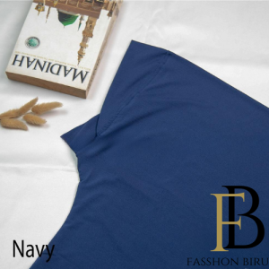 Hijab Pashmina Instan Dagu Anak Oval Jersey Spandek Premium Usia 5 - 10 Tahun BY FASSHON BIRU