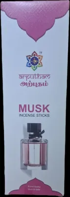 Agarbathi Adbhutham / Emperor / Indian Kasturi / Jasmine / Meditation / Sandal / Titan / Musk / Sugandh / Javadhu / Dasangam / Incense Stick / 100gm