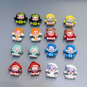 Bộ 16 Sticker Charm 3D chủ đề Mini Skull Popmart  DIY Mayto gắn Dép Cross Dép Sục Cá Sấu JB-292
