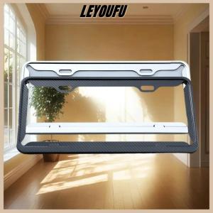 Christmas gift LEYOUFU 1 2PCS License Plate Frame Stainless Steel Car License Plate Cover Car Accessory For Japanese Standard License Plate