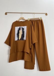 BAJU ONE SET WANITA DEWASA JUMBO // BAJU SETELAN SABLON TELARIS// BAJU ONE SET TRAND JAMAN SEKARANG//SETELAN TERMURAH // ATASAN JUMBO POLOS WANITA HIJAB