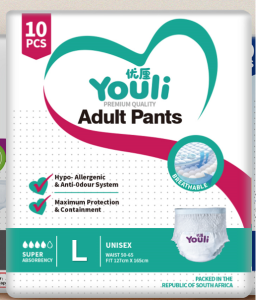 【24h to send】YOULI ชายและหญิง หายใจอากาศ 10pcs ชิ้นผ้าอ้อมผู้ใหญ่ กางเกงดึงขึ้นผู้ใหญ่ ผ้าอ้อมผู้ใหญ่ ผู้ใหญ่ Pampers ผ้าอ้อมผู้ใหญ่