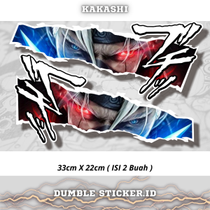 Sticker Stripping All Type Motor Print Cutting Stiker Mata Anime Kakashi