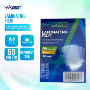 YASEN Laminating Film A4 Size 80-250 Microns 50 Sheets Document Protection