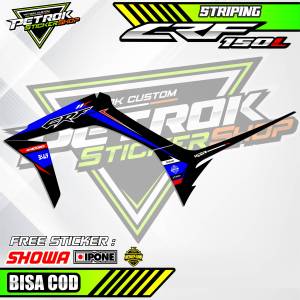 STRIPING VARIASI HONDA CRF 150 L / STICKER LIST MOTOR HONDA CRF 150 L