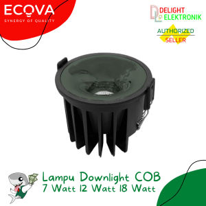Lampu LED Downlight COB Ecova 24 Derajat Reflektor Hijau 7 12 18W Watt