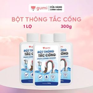 Bột Thông Tắc Cống GUMI 300g - Đánh Tan Tóc Dầu Mỡ Cặn Bẩn Thông Cống Nhanh Chóng