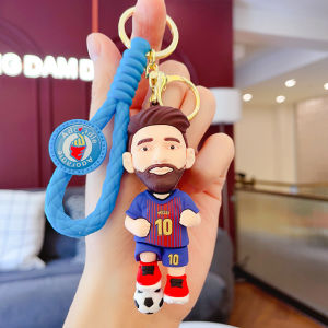clu Cartoon Lionel Messi with FC Barcelona Argentina Jerseys Keychain Dolls Gift For Kids Bag Pendant Toys Ornament ulc