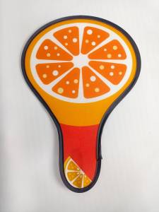 พัดสปริง พัดพับได้ ลายส้ม น่ารักสีสันสดใส