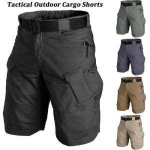 Summer Outdoor Tactical Cargo Shorts for Men - Waterproof Multi-Pocket Plus Size Hiking and Camping Urban Shorts2026