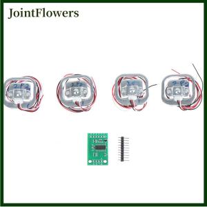 JointFlowers Quà Tặng Giáng Sinh AYLMER Qet 4 Chiếc Cảm Biến Trọng Lượng Cân Người 50Kg + Cảm Biến Trọng Lượng Mô-đun AD HX711