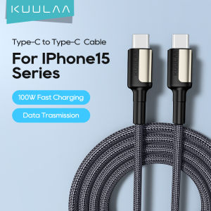 KUULAA PD 65W 100W 240Wสาย ชาร์จUSB Type C สายชาร์จ for iPhone 15 QC 4.0 3.0 ชาร์จ USB C ได้อย่างรวดเร็วสำหรับ 65/100วัตต์ PD อย่างรวดเร็วชาร์จ for Macbook Samsung Xiaomi Vivo USB