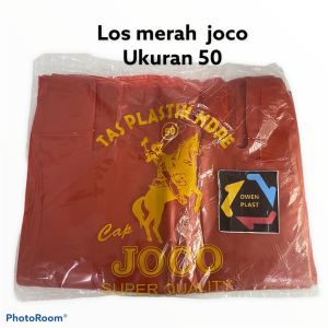 KANTONG MERAH JUMBO MEREK JOCO UKURAN 50 1 PAK +- 800 GRAM TERMURAH KUALITAS SUPER