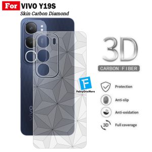 Skin Carbon Vivo Y19s Garskin Motif Diamond Pelindung Belakang