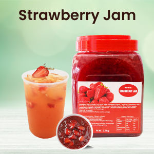 Strawberry Jam 2.5kg | Premium Fruit Jam for Cake Desserts Baking Smoothies & Drinks