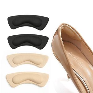 2 Pcs/Pair Wear Resistant Foot Invisible Heel Sticker Shoes Heel Sticker Foot Waterproof Foam Tape Wear Resistant Shoe Heel Pad Insoles